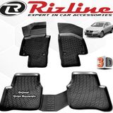 Rizline VW Passat 3C B6 Sedan 2005 - 2010 Arası Siyah 4 Parça Set 3D Havuzlu Paspas