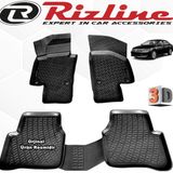 Rizline VW Passat B7 Sedan 2011 - 2015 Arası Siyah 4'lü Set 3D Havuzlu Paspas