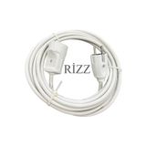RİZZ 30 METRE TEKLİ BEYAZ RENK 3x2,5 MM CCA TTR TOPRAKLI KAUÇUK SEYYAR ELEKTRİK KABLOSU