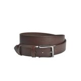 Rizz up Erkek Kahve Hakiki Deri Klasik Kemer 3,5 cm Kumaş Pantolon Kemeri 2502635
