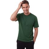 RizzUP Erkek %95 Pamuk Regular Fit Rahat Kesim Duble Kollu Bisiklet Yaka Likralı Yeşil Tişört 2604361 - 2XL