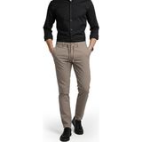 Rizzup Erkek Bej Likralı Gofre Kumaş Beli Lastikli Ipli Slim Fit Günlük Pantolon 2600650 - 33