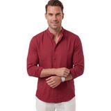 Rizzup Erkek Bordo Hakim Yaka Gömlek Rahat Kesim Likralı Pamuklu Kırışmayan Ütü Gerektirmeyen 2602632 - XL