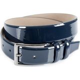 Rizzup Erkek Lacivert Klasik Rugan Kemer 3,5 cm Suni Deri Erkek Kemer 1701351 - 110 cm