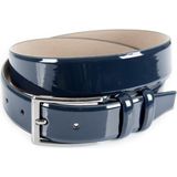Rizzup Erkek Lacivert Klasik Rugan Kemer 3,5 cm Suni Deri Erkek Kemer 1701351 - 115 cm