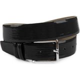 Rizzup Erkek Siyah Klasik Rugan Kemer 3,5 cm Suni Deri Erkek Kemer 1701351 - 130 cm