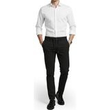 Rizzup Erkek Siyah Likralı Gofre Kumaş Beli Lastikli Ipli Slim Fit Günlük Pantolon 2600650 - 34