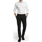 Rizzup Erkek Siyah Likralı Gofre Kumaş Beli Lastikli Ipli Slim Fit Günlük Pantolon 2600650 - 38