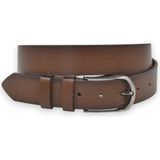 Rizzup Erkek Taba Hakiki Deri Klasik Kemer 3,5 cm Kumaş Pantolon Kemeri 2502635 - 135 cm