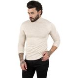 Rizzup Erkek Taş Slim Fit Balıkçı Yaka Düz Kazak Boğazlı Yaka Triko 2002292