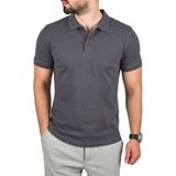 Rizzup Füme Büyük Beden Polo Yaka Tişört Nefes Alan Pamuklu Kumaş Battal Beden Erkek Tişört 2504349 - 4XL