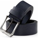 Rizzup Lacivert Hakiki Deri Spor Erkek Kemer – 3,5 cm Genişlik, Şık ve Dayanıklı 2502634 - 130 cm