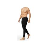 RizzUP Rizz Up Unisex Siyah Dar Kesim Termal Taytı - Pamuklu Nefes Alabilir Kumaş Özelliği ile Soğuk Havalar İçin