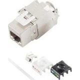 Rj-45 Keystone, Cat. 6A, 180°, Stp, Aletsiz Montaj Konnektörü