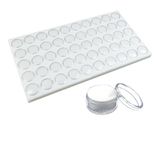 RJ Displays Beyaz Taş Kavanoz Takı Tepsisi Eki. 50 Taş Kavanoz. 14 1/4" x 7 3/4" x 3/4"