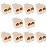 RJ45 CAT5 CAT6 1giriş 2 çıkış splitter rj45 internet çoklayıcı 10'lu set