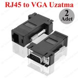 Rj45 Cat5 Cat/6 Vga Extender Ethernet Kablo Vga Uzatma Adaptörü
