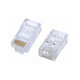 RJ45 CAT6 ALTIN UÇ CONNECTOR KONNEKTÖR NETWORK KABLO JAKI 50 ADET
