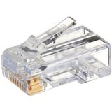 RJ45 CAT6 Altın Uçlu Jack Konnektör 100 Adet