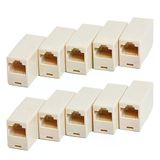 RJ45 dişi dişi CAT5 CAT6 ara birleştirici konnektör 10'lu set