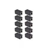 Rj45 Dişi Dişi Cat5/6/7/8 Ethernet Lan Ağı Birleştirici Aparatı Internet Kablo Uzatıcı 10 Adet