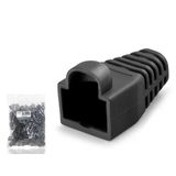 Rj45 Konnektör Papuç - 100 Adet Siyah / Ekonomik Poşet Paket Nd2429