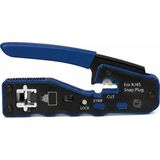 RJ45 RJ11 Sıkma Pensesi Pass Through Kablo Çakma Pense Cat5 Cat6 Ağ Kablo Soyma Kesme Krimp Crimping Tool Modüler Ethernet Internet Telefon Soket Konnektör Sonlandırma Aparatı