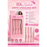 RK Cosmetic Profesyonel Kirpik Uygulama Seti Remower + Sabitleyici + Yapıştırıcı + Cımbız ile
