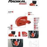 RK66R Motosiklet Disk Kilit Alarmı 110DB Güçlendirilmiş Su Geçirmez Kilit