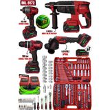 Rkl-9172 Retools Bordo 5 Lı Set (4 Lü Set + 216 Parça Lokma Takımı)