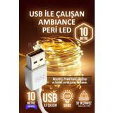 rkm store 10 Metre Gün Işığı USB Peri Led – Dekoratif Şerit Aydınlatma | Çok Amaçlı Süsleme Işığı