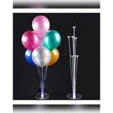 rkmstore Balon Süsleme Standı 7'li Çubuklu Ayaklı Balon Standı Doğum Günü Parti Süsleme