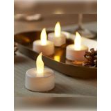 rkmstore Led Mum 10 Adet Ledli Mum Model Işıklı Tealight Mum Piller Dahil