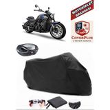 Rks C1002 V Branda Siyah Arka Çanta Uyumlu(Topcase) Motosiket Brandası Motor Örtüsü Çadır Su Geçirmez Motosiklet Kılıfı Motor Brandası,lastikli,taşıma Torbalı