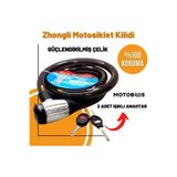 RKS -Elektrikli Bisiklet Ümit Halat Kilit [84715] 25 X 150 Cm [ışıklı Anahtar] Zhonglı