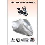 Rks Grace 202 Pro Uyumlu Motorsiklet Branda, Motor Örtüsü - Gri, Arka Çanta ve Kilit Uyumsuz