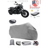 Rks K-Light 250 Branda Gri Arka Çanta Uyumlu(Topcase) Motosiket Brandası Motor Örtüsü Çadır Su Geçirmez Motosiklet Kılıfı Motor Brandası,lastikli,taşıma Torbalı