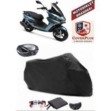 Rks Newlight 125 Pro Branda Siyah Arka Çanta Uyumlu(Topcase) Motosiket Brandası Motor Örtüsü Çadır Su Geçirmez Motosiklet Kılıfı Motor Brandası,lastikli,taşıma Torbalı