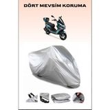 Rks Newlight 125 Pro Uyumlu Motorsiklet Branda, Motor Örtüsü - Gri, Arka Çanta ve Kilit Uyumsuz