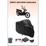 Rks Rodos 100 Uyumlu Siyah Motorsiklet Branda, Motor Örtüsü