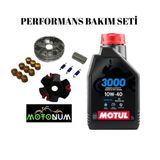 Rks Siesta Performans Ön Varyatör Yağlı Bakım Seti Motul 3000 10W40 M0922