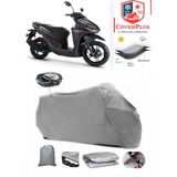 Rks Wildcat 125 Arka Çanta Uyumlu (Gri) Motorsiket Brandası Motor Örtüsü Çadır Su Geçirmez Motosiklet Kılıfı Motor Brandası - Gri- Arka Çanta UYUMLU