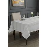 RKT Tekstil Dertsiz Masa Örtüsü - Leke Tutmaz - Özel Dokulu Mutfak ve Salon Örtüsü - Taş - 160 x 220 cm