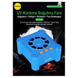 Rl-014E Uv Kürleme Lambası Ve Soğutma Fanı - 4'Ü 1 Arada Toz Göstergeli Duman Tahliye Fanı