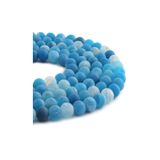 RLX BUJİTERİ Çizgili Mat Mavi Kuvars Doğal Taş 8 Mm-takı Tasarım, Hobi