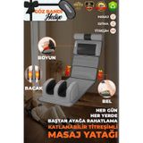 Rlx20-2 Katlanabilir Elektrikli Tam Vücut Isıtmalı Masaj Yatağı Boyun Masaj Cihazı Ayak Masaj Cihazı Gri