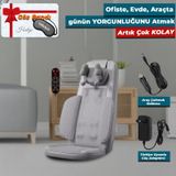 Rlx50 3d Shiatsu Masaj Koltuğu Isıtmalı, Titreşimli, Masaj Cihazı Gri