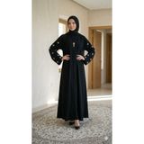 RMG BUTİK Kolları Taşlı Abaya Ferace