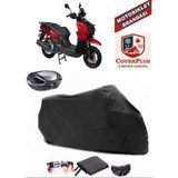 Rmg Moto Gusto Panzer 125 Branda Siyah Arka Çanta Uyumlu(Topcase) Motosiket Brandası Motor Örtüsü Çadır Su Geçirmez Motosiklet Kılıfı Motor Brandası,lastikli,taşıma Torbalı