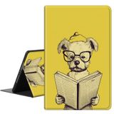 RMJKXQZG Amazon Fire HD 10 Tablet Kılıfı Otomatik Uyanma/Uyuma Esnek Açılı Görüntüleme Standı Ultra İnce Hafif Sert Arka Kabuk Fire HD 10 Kadınlar için Kılıf, Köpek Okuma